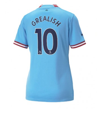 Manchester City Jack Grealish #10 Hemmatröja Dam 2022-23 Korta ärmar
